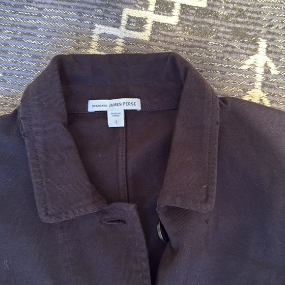 James Perse Shirt Jacket Blazer Utility Pockets Black - Picture 3 of 11